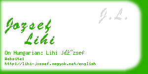 jozsef lihi business card